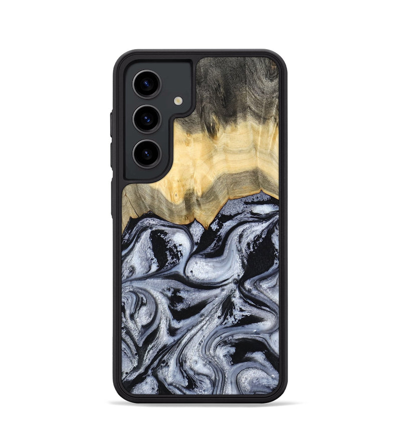 Galaxy S24 Wood Phone Case - Krew (Black & White, 788343)