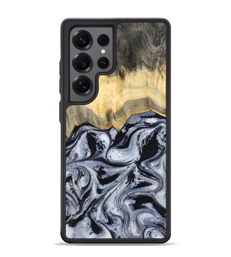 Galaxy S25 Ultra Wood Phone Case - Krew (Black & White, 788343)