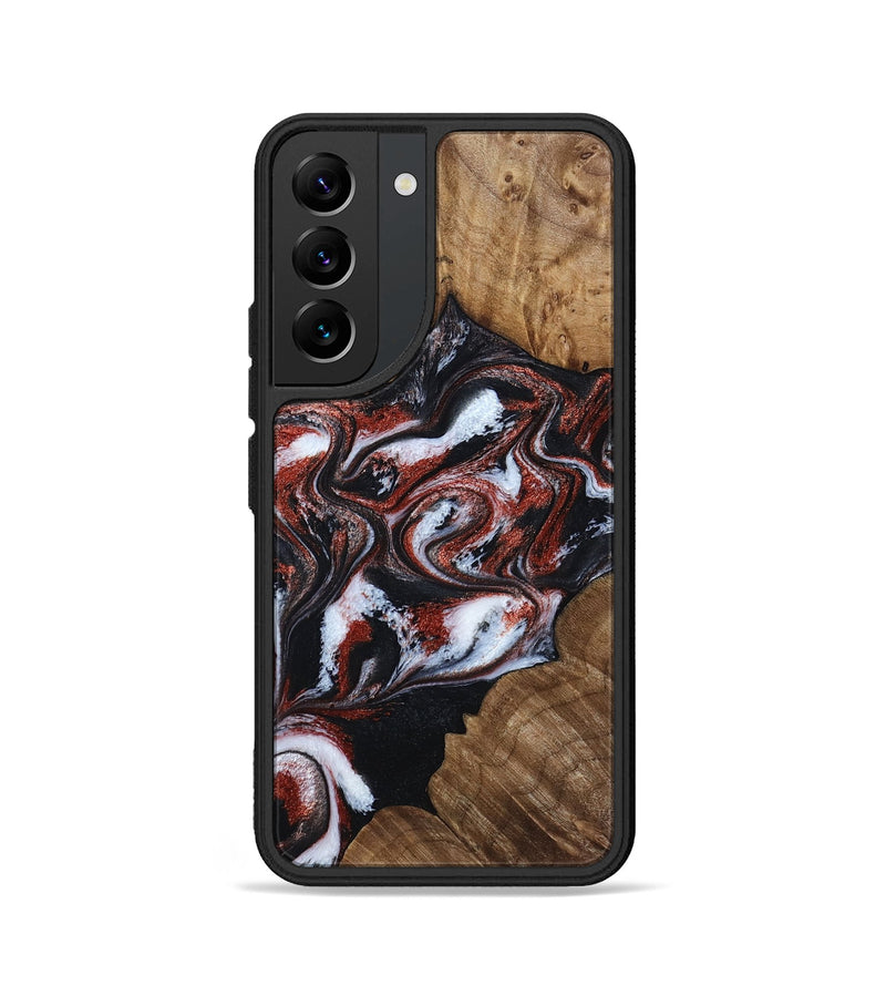 Galaxy S22 Wood Phone Case - Idell (Black & White, 788344)
