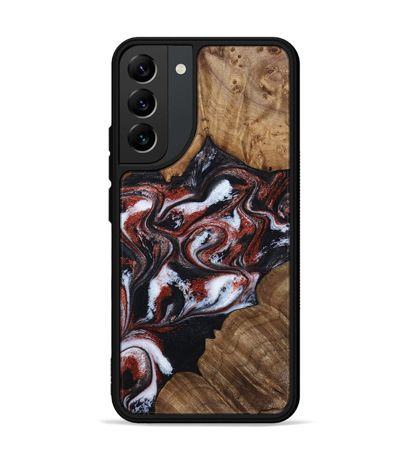 Galaxy S22 Plus Wood Phone Case - Idell (Black & White, 788344)