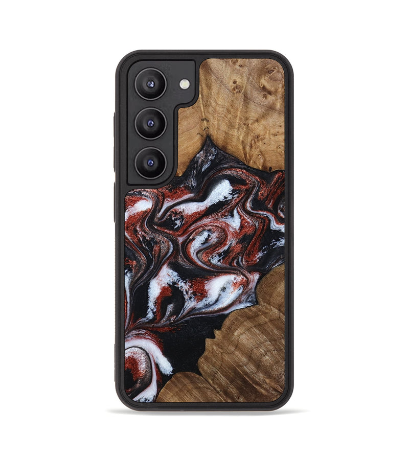 Galaxy S23 Wood Phone Case - Idell (Black & White, 788344)
