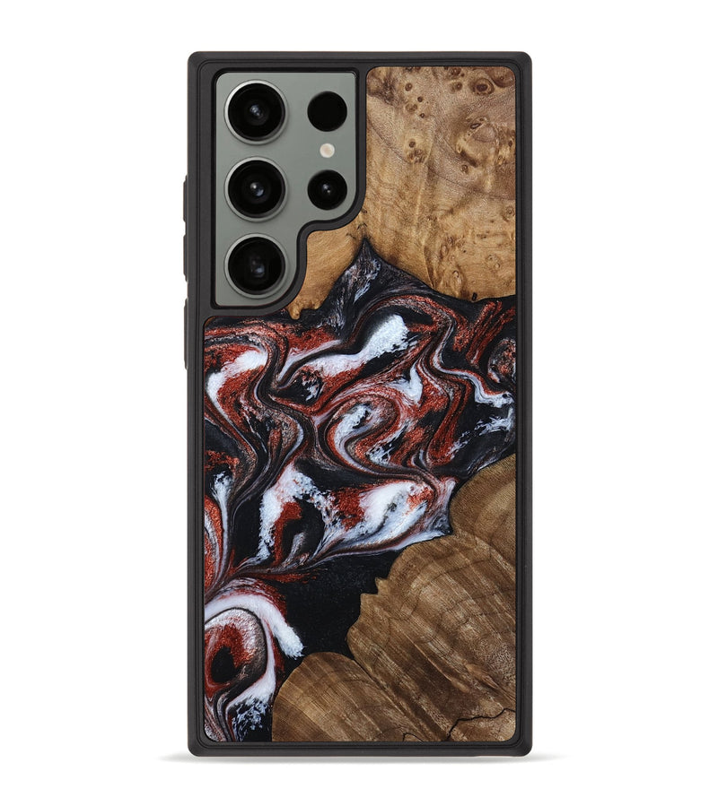 Galaxy S23 Ultra Wood Phone Case - Idell (Black & White, 788344)