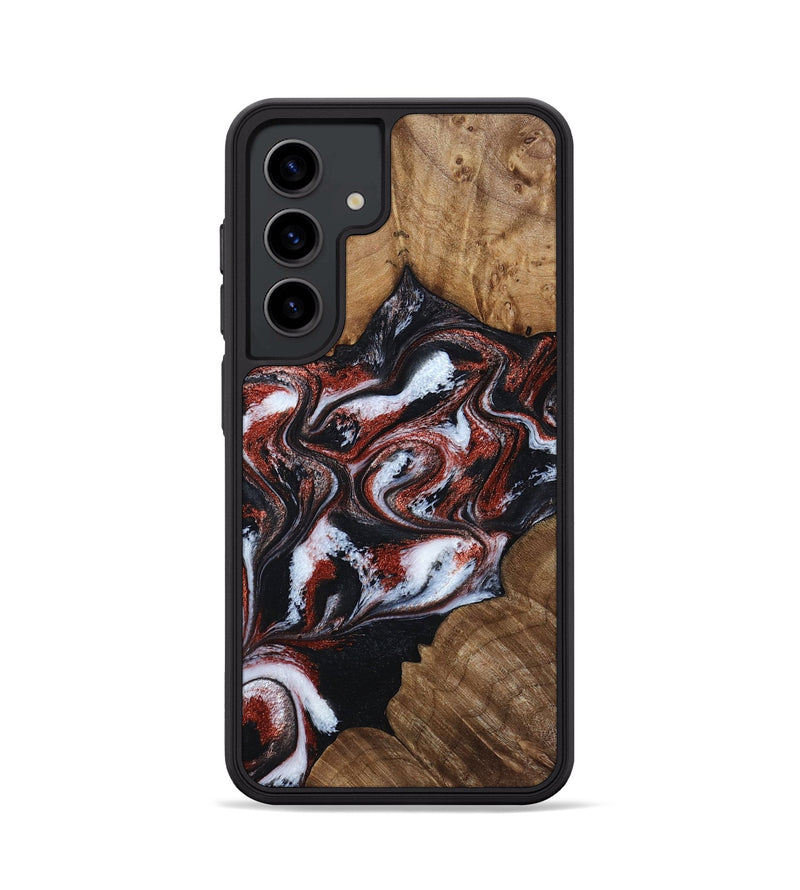 Galaxy S24 Wood Phone Case - Idell (Black & White, 788344)