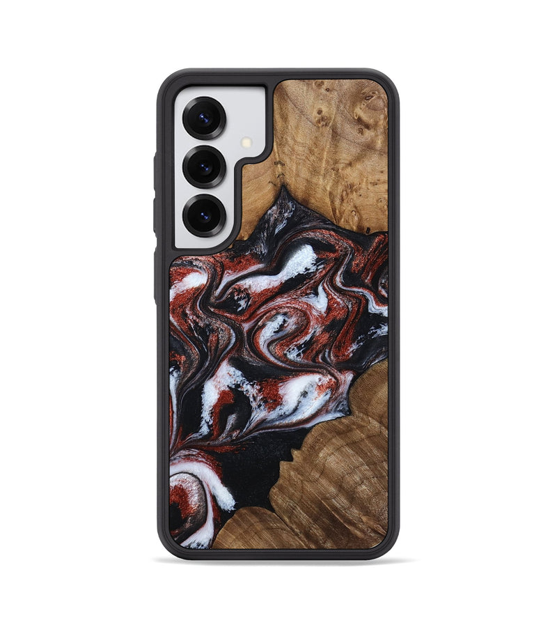 Galaxy S25 Wood Phone Case - Idell (Black & White, 788344)
