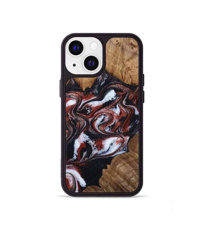 iPhone 13 mini Wood Phone Case - Idell (Black & White, 788344)