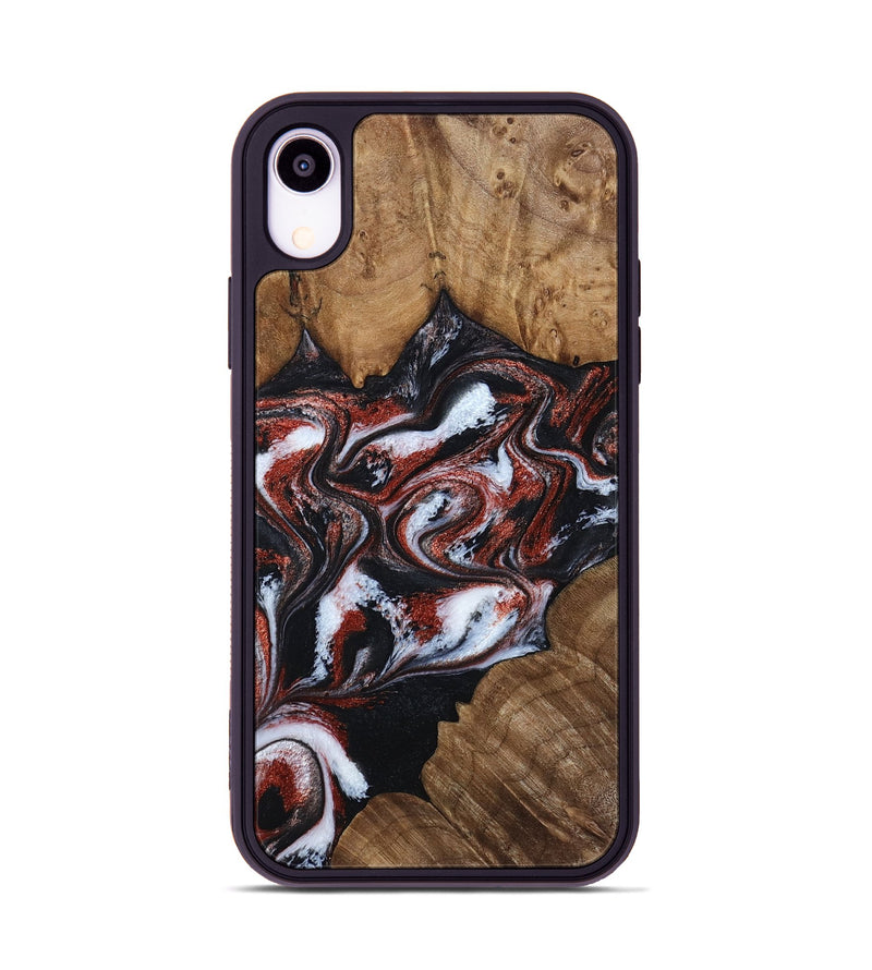 iPhone Xr Wood Phone Case - Idell (Black & White, 788344)