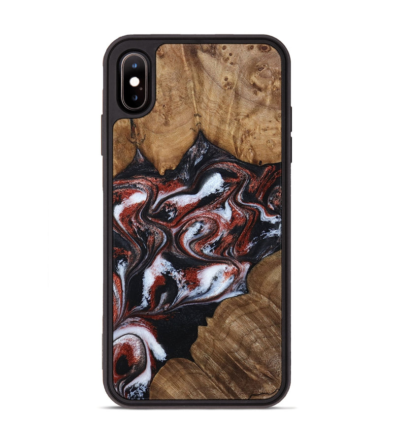 iPhone Xs Max Wood Phone Case - Idell (Black & White, 788344)