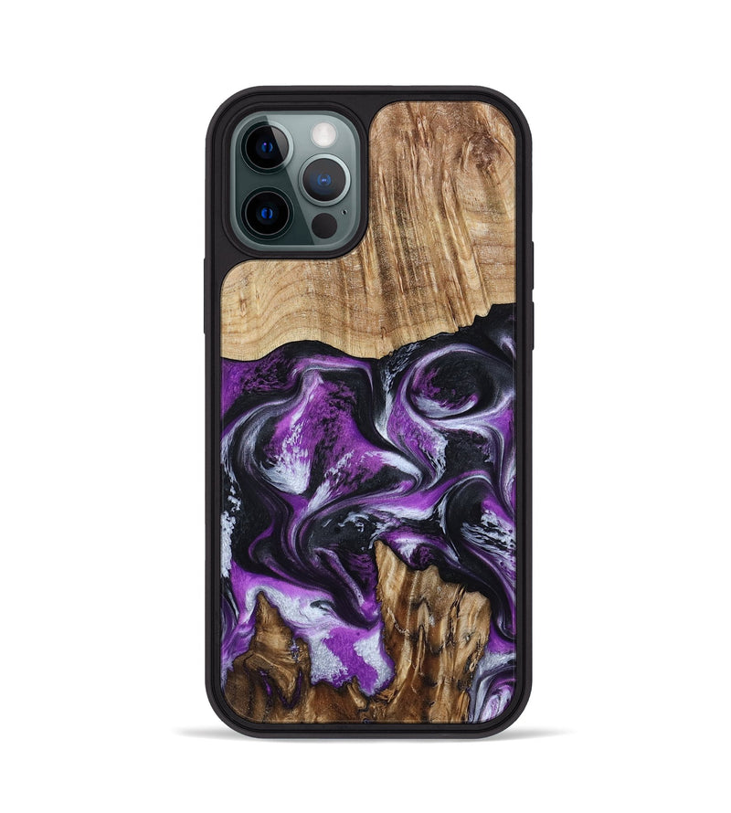 iPhone 12 Pro Wood Phone Case - Shelton (Purple, 788362)