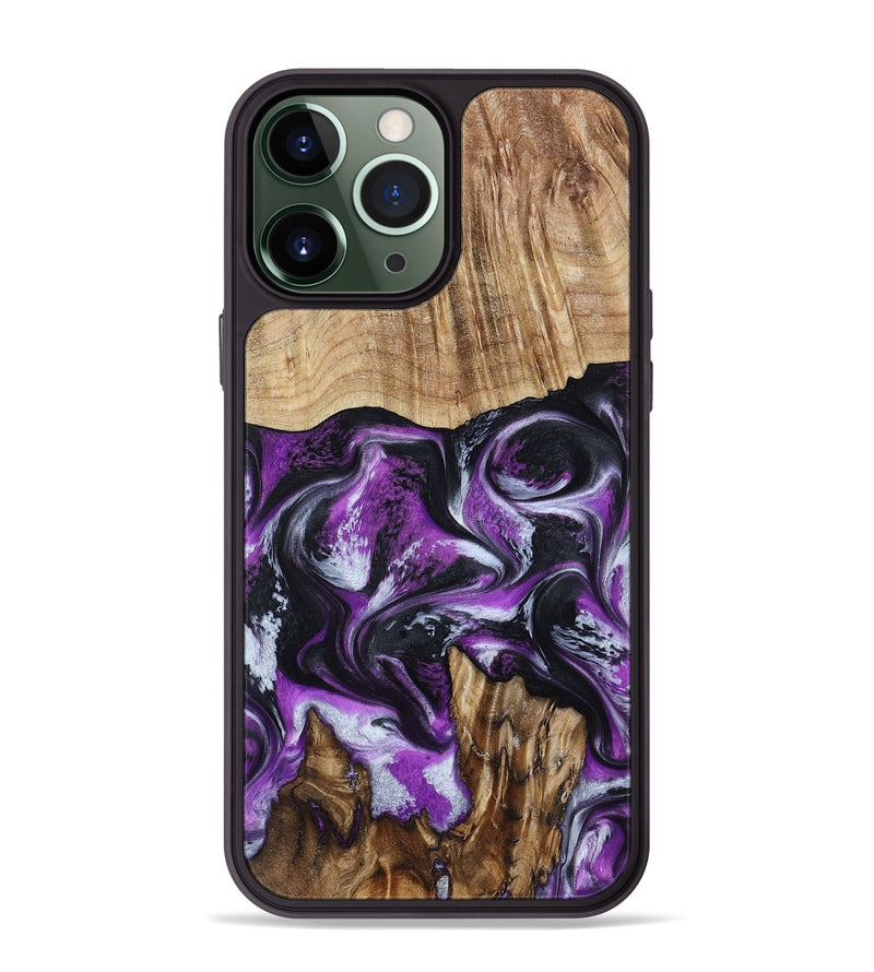 iPhone 13 Pro Max Wood Phone Case - Shelton (Purple, 788362)