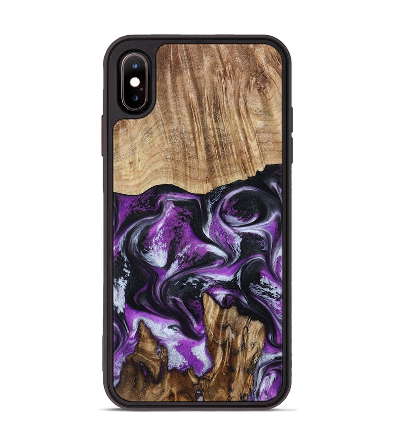 iPhone Xs Max Wood Phone Case - Shelton (Purple, 788362)