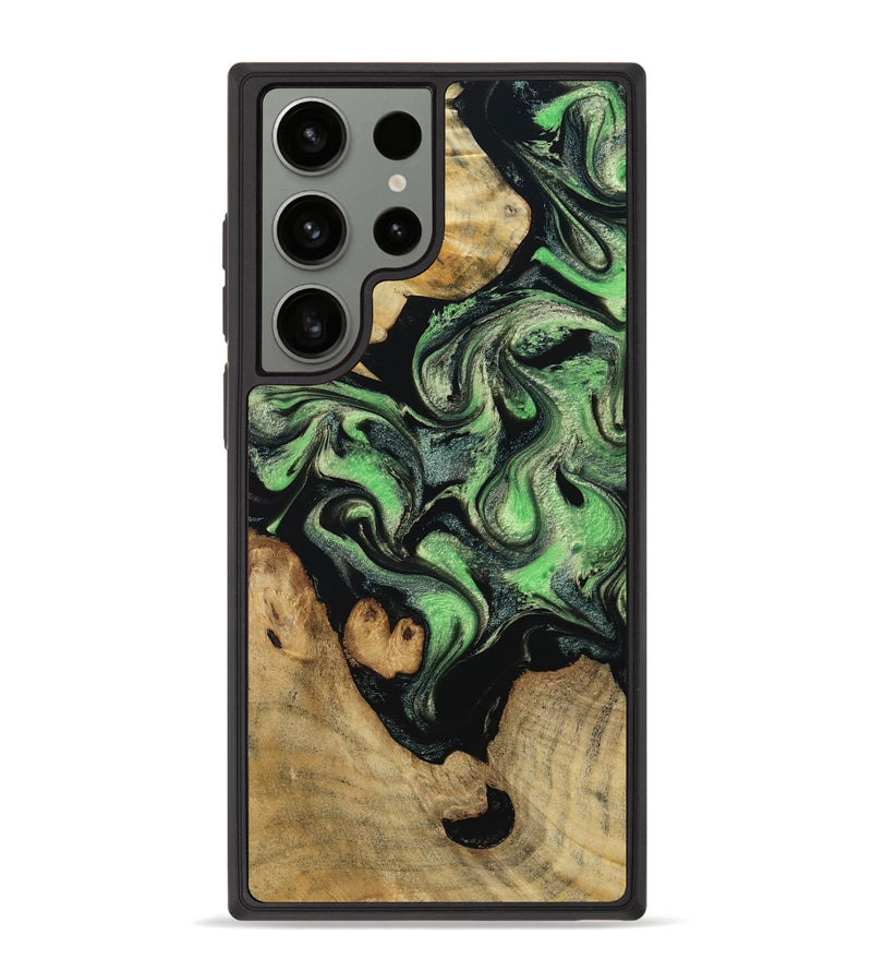 Galaxy S23 Ultra Wood Phone Case - Brendon (Green, 788439)