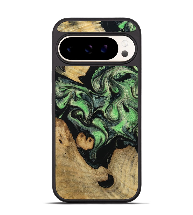 Pixel 9 Pro Wood Phone Case - Brendon (Green, 788439)