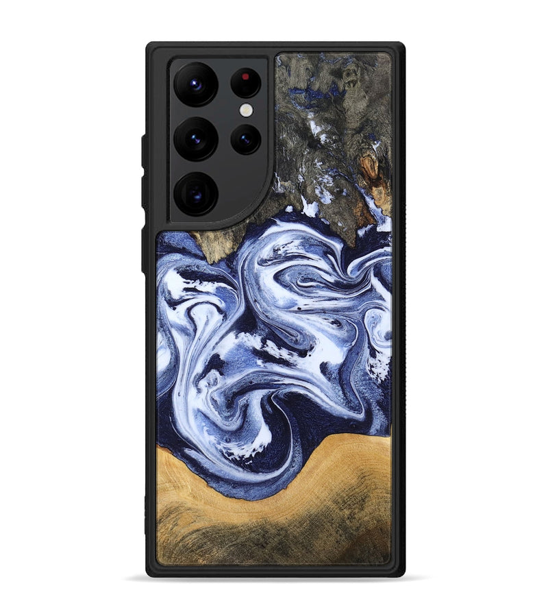Galaxy S22 Ultra Wood Phone Case - Renada (Blue, 788446)