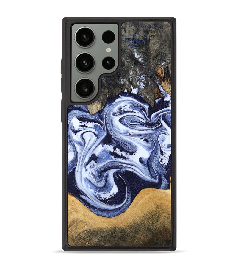 Galaxy S23 Ultra Wood Phone Case - Renada (Blue, 788446)