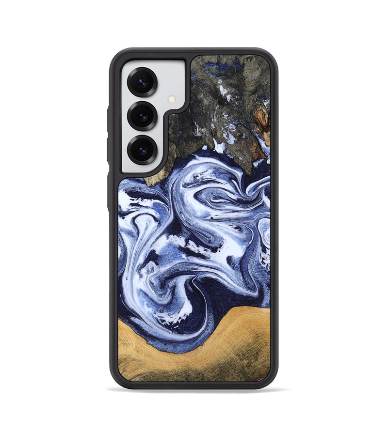 Galaxy S25 Wood Phone Case - Renada (Blue, 788446)