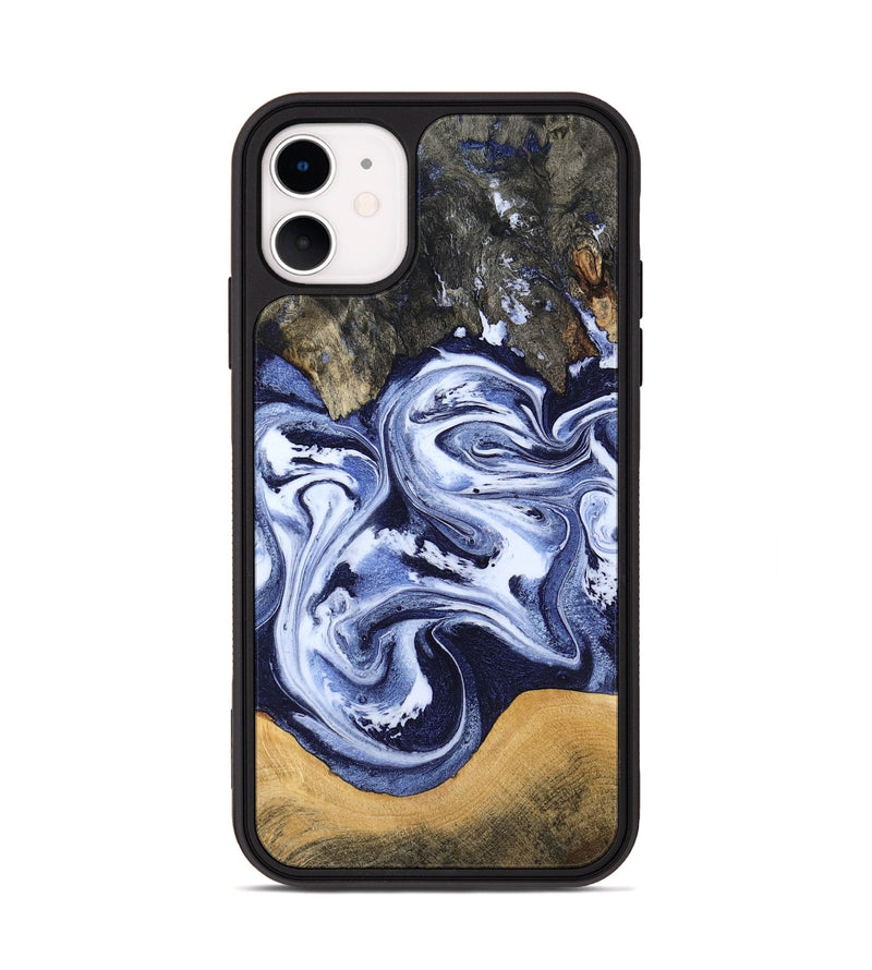 iPhone 11 Wood Phone Case - Renada (Blue, 788446)