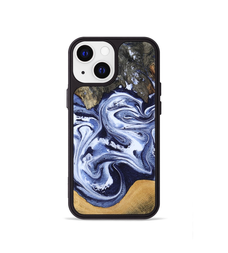 iPhone 13 mini Wood Phone Case - Renada (Blue, 788446)