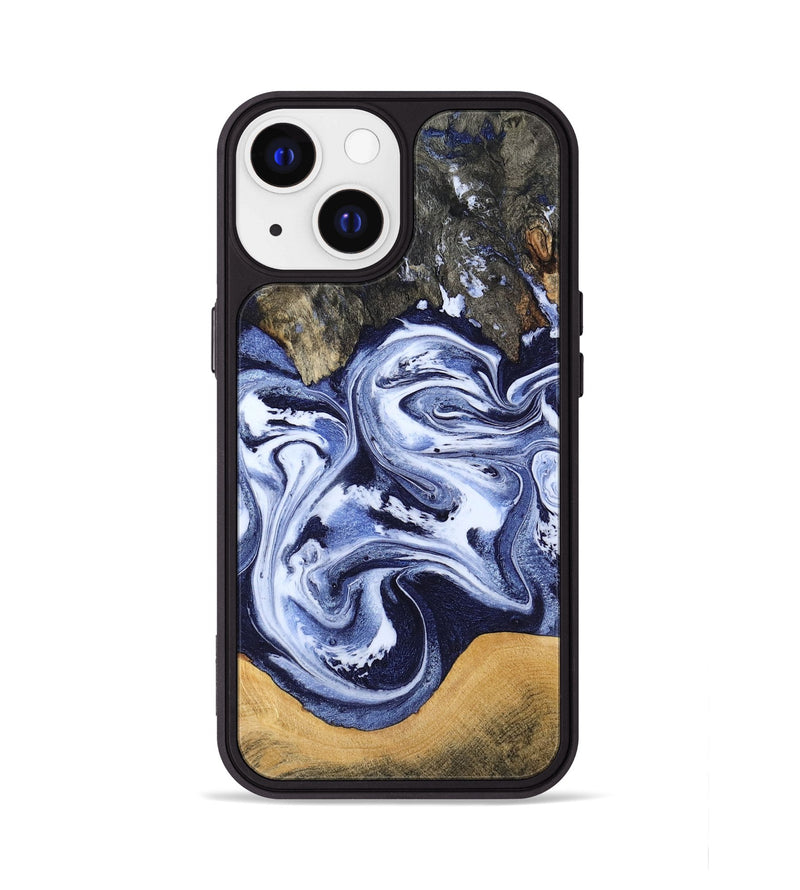 iPhone 13 Wood Phone Case - Renada (Blue, 788446)