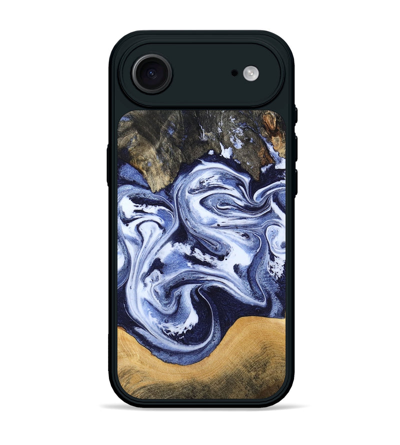 iPhone 17 Air Wood Phone Case - Renada (Blue, 788446)
