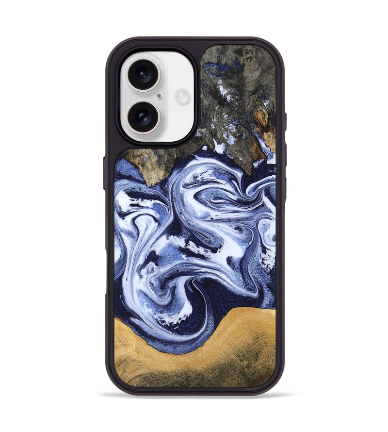 iPhone 17 Wood Phone Case - Renada (Blue, 788446)