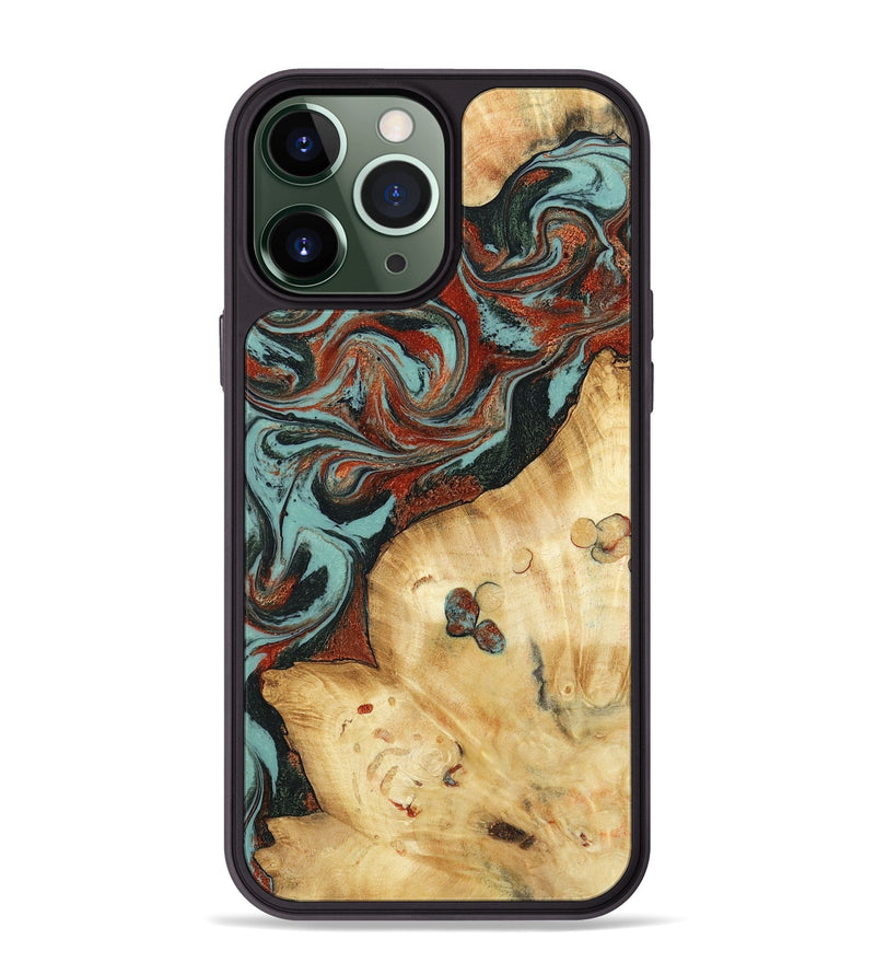 iPhone 13 Pro Max Wood Phone Case - Philip (Green, 788451)