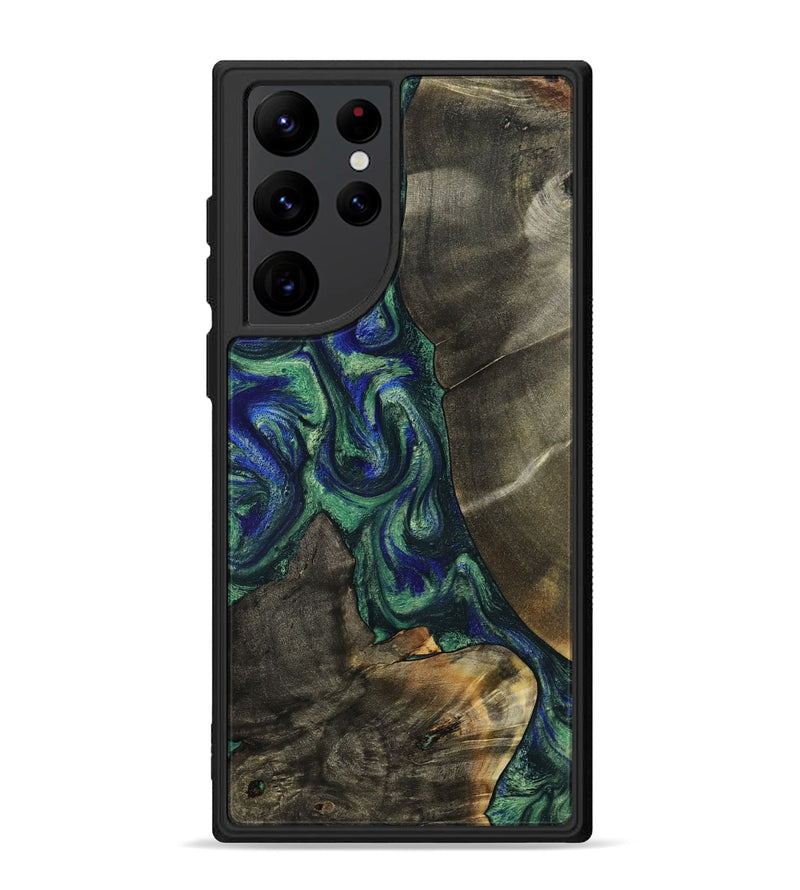 Galaxy S22 Ultra Wood Phone Case - Theron (Green, 788452)