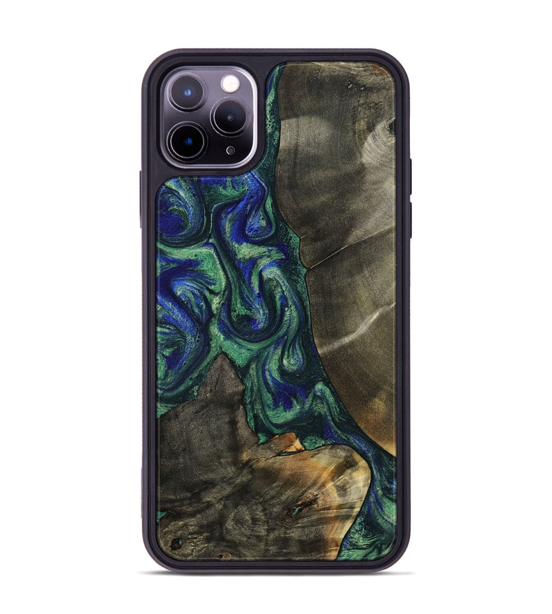 iPhone 11 Pro Max Wood Phone Case - Theron (Green, 788452)