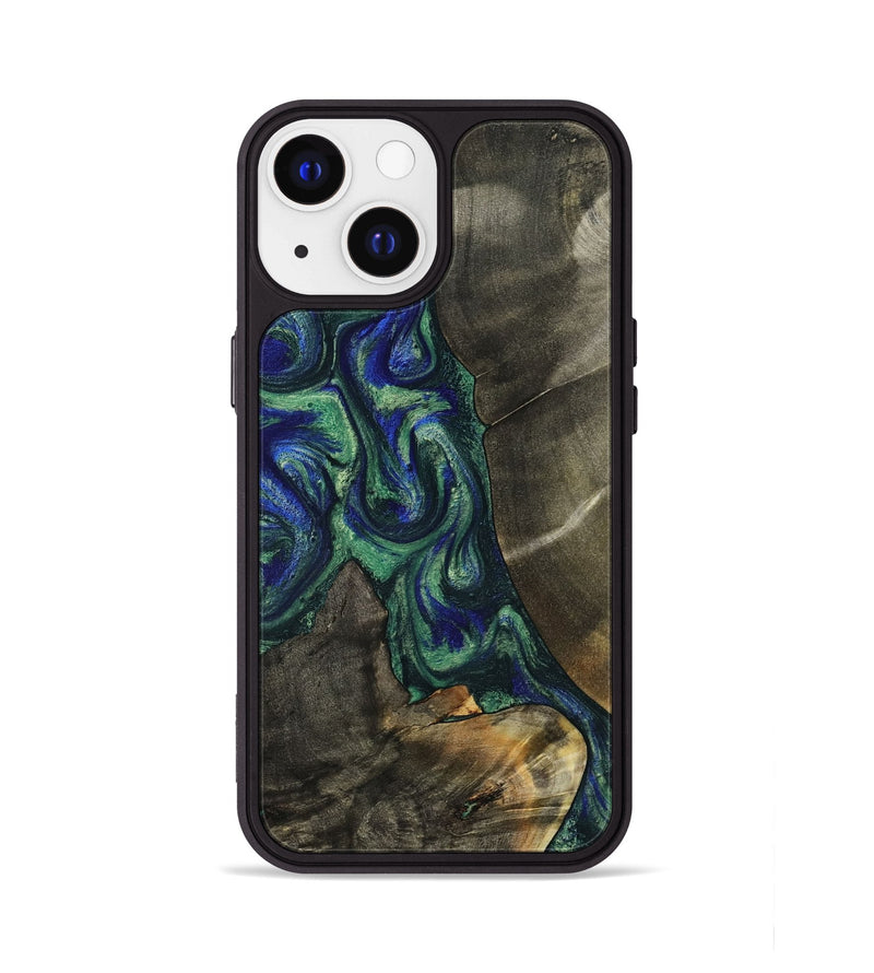 iPhone 13 Wood Phone Case - Theron (Green, 788452)