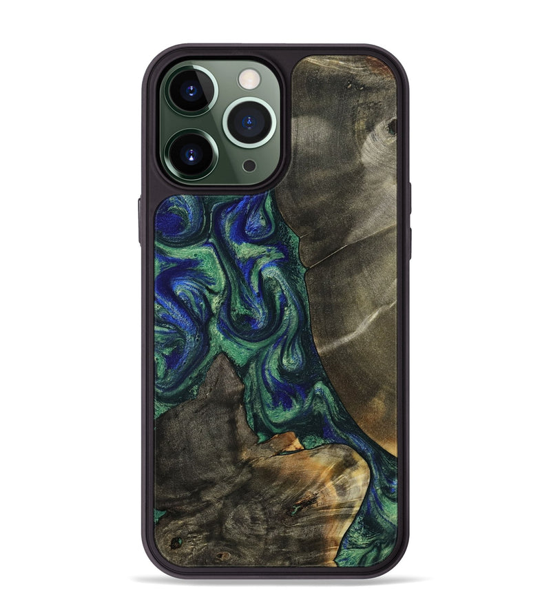 iPhone 13 Pro Max Wood Phone Case - Theron (Green, 788452)