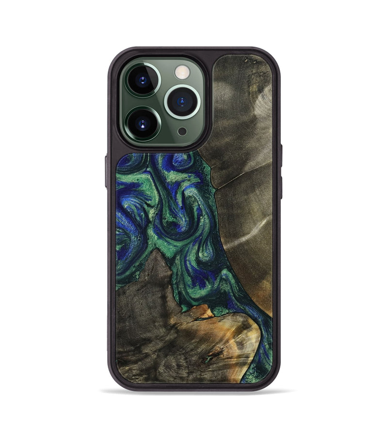 iPhone 13 Pro Wood Phone Case - Theron (Green, 788452)