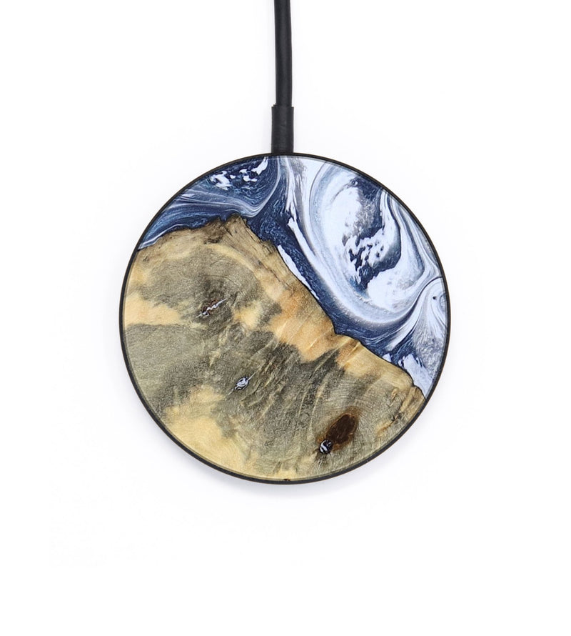 Circle Wood Wireless Charger - Henry (Blue, 788458)