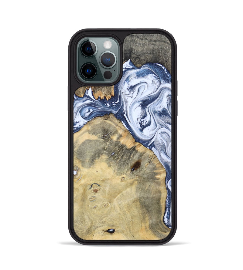 iPhone 12 Pro Wood Phone Case - Henry (Blue, 788458)