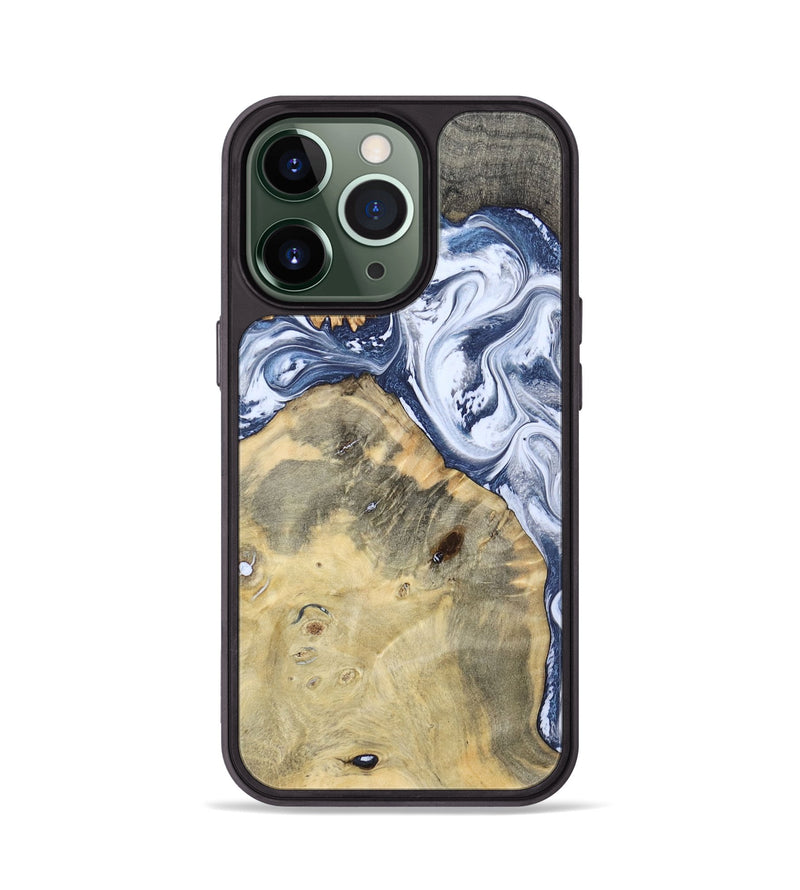 iPhone 13 Pro Wood Phone Case - Henry (Blue, 788458)