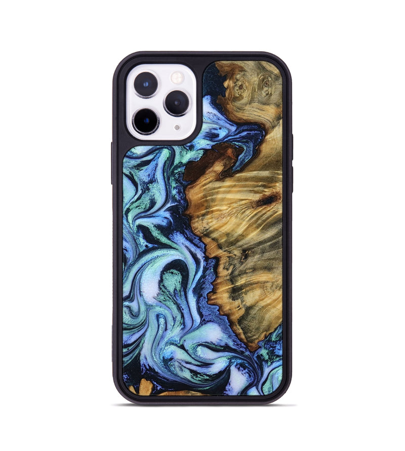 iPhone 11 Pro Wood Phone Case - Foster (Blue, 788462)