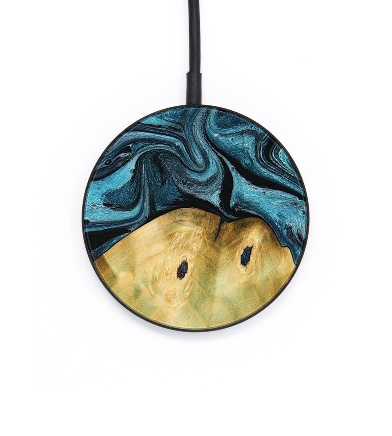 Circle Wood Wireless Charger - Nella (Blue, 788468)