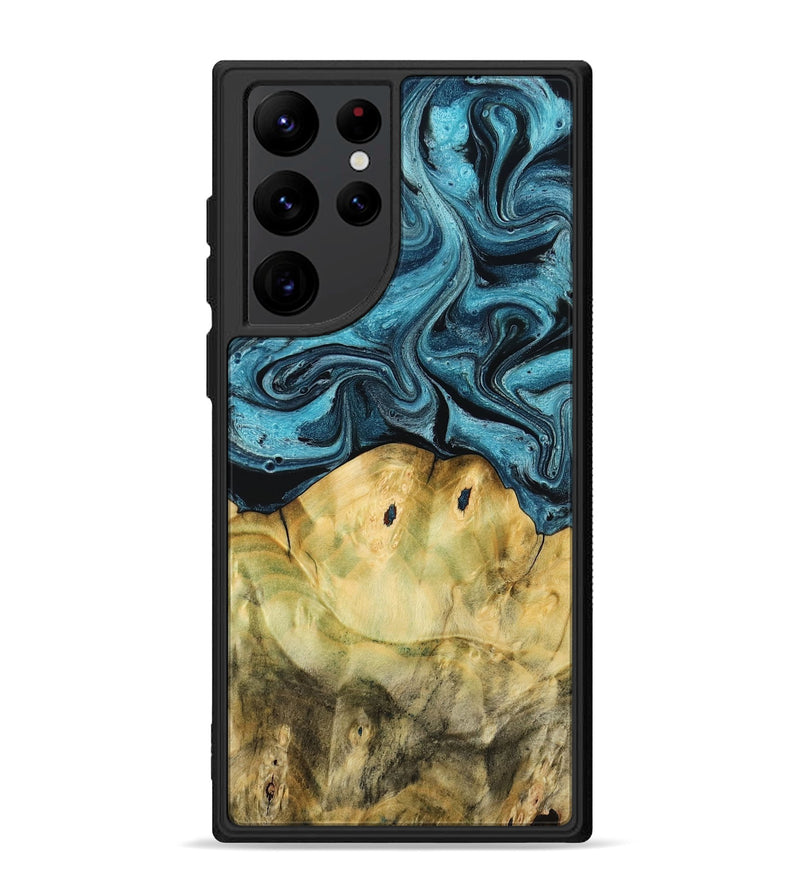 Galaxy S22 Ultra Wood Phone Case - Nella (Blue, 788468)