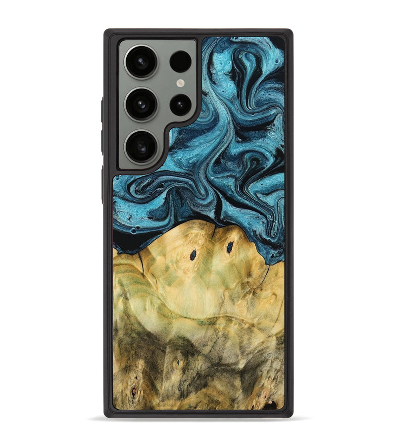 Galaxy S23 Ultra Wood Phone Case - Nella (Blue, 788468)