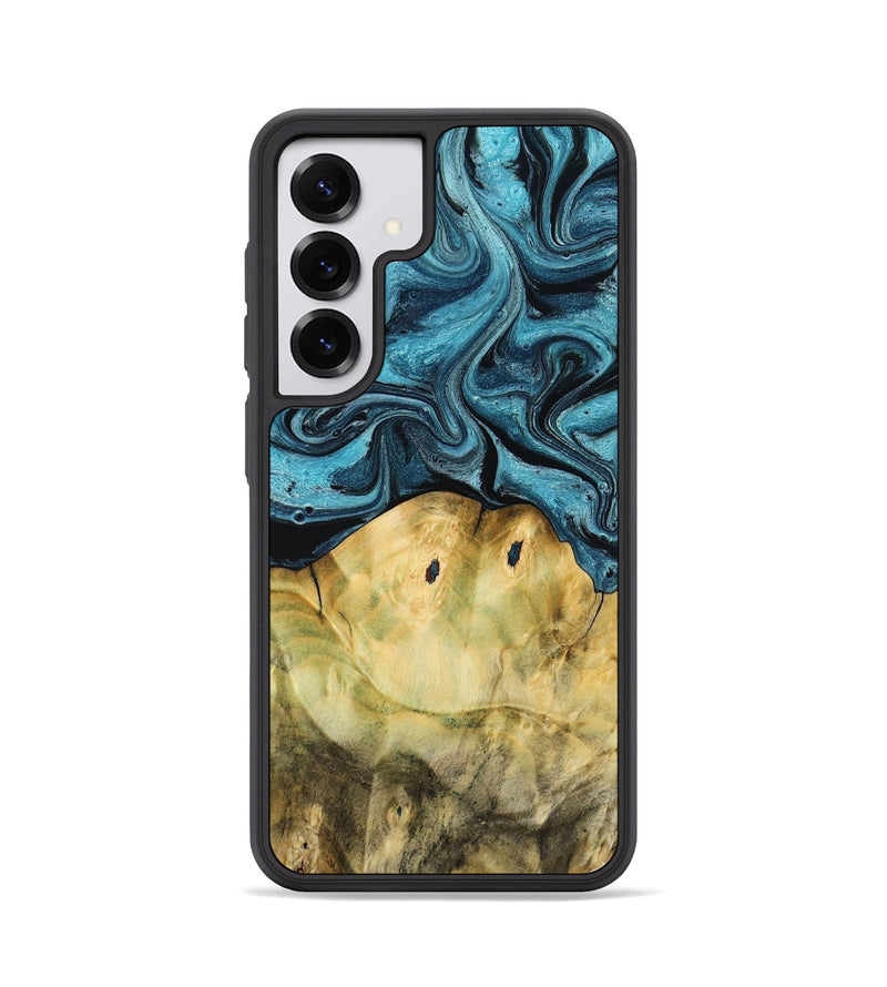 Galaxy S25 Wood Phone Case - Nella (Blue, 788468)