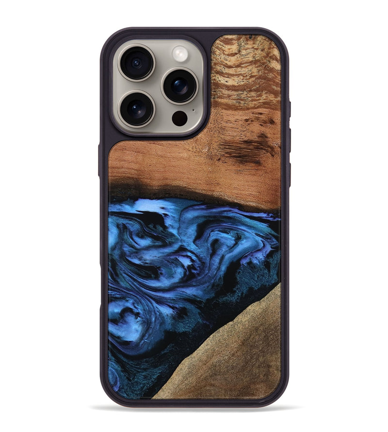 iPhone 16 Pro Max Wood Phone Case - Egbert (Blue, 788472)