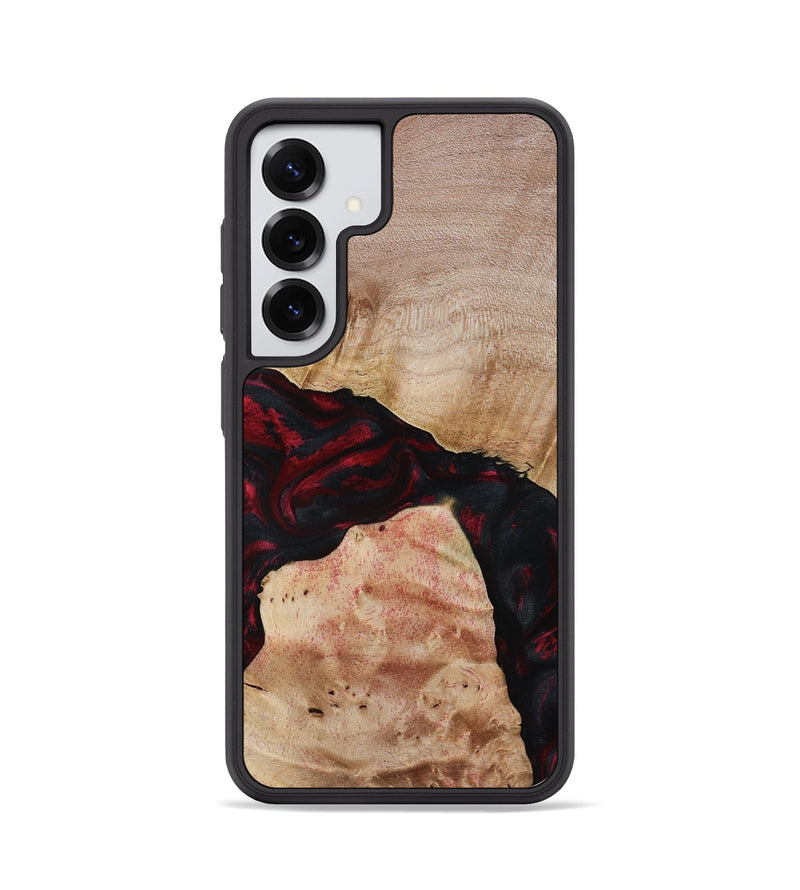 Galaxy S25 Wood Phone Case - Jackie (Red, 788665)