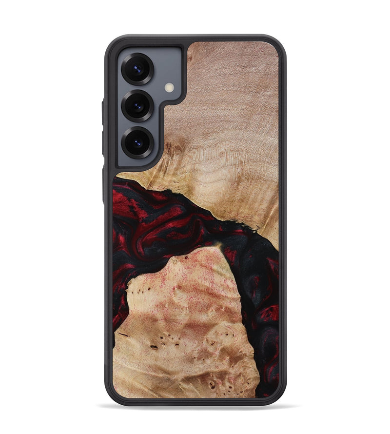 Galaxy S25 Plus Wood Phone Case - Jackie (Red, 788665)