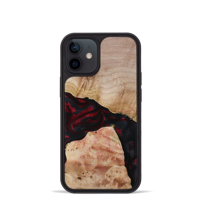 iPhone 12 mini Wood Phone Case - Jackie (Red, 788665)