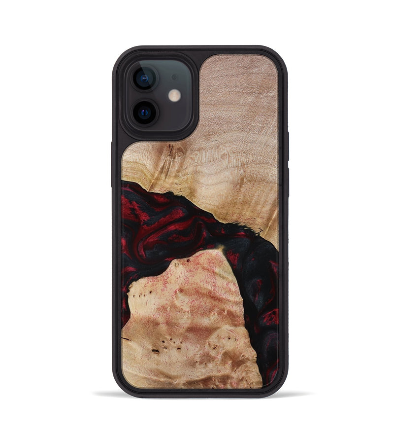 iPhone 12 Wood Phone Case - Jackie (Red, 788665)