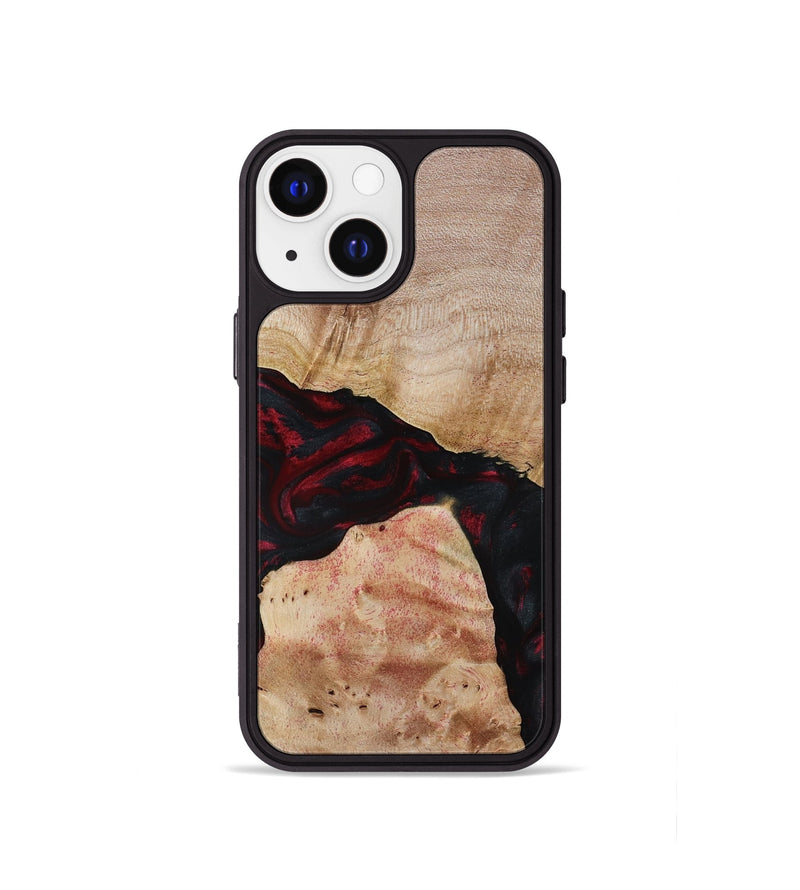 iPhone 13 mini Wood Phone Case - Jackie (Red, 788665)