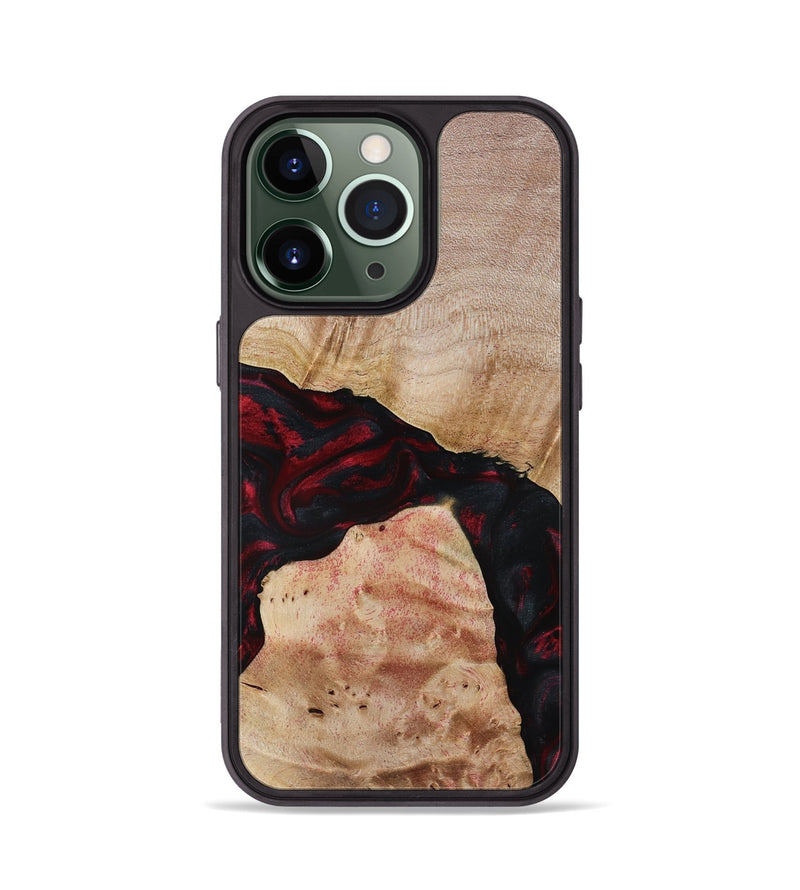 iPhone 13 Pro Wood Phone Case - Jackie (Red, 788665)