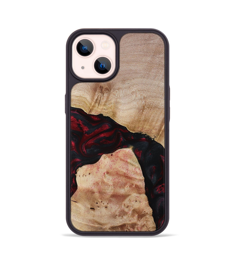 iPhone 14 Wood Phone Case - Jackie (Red, 788665)