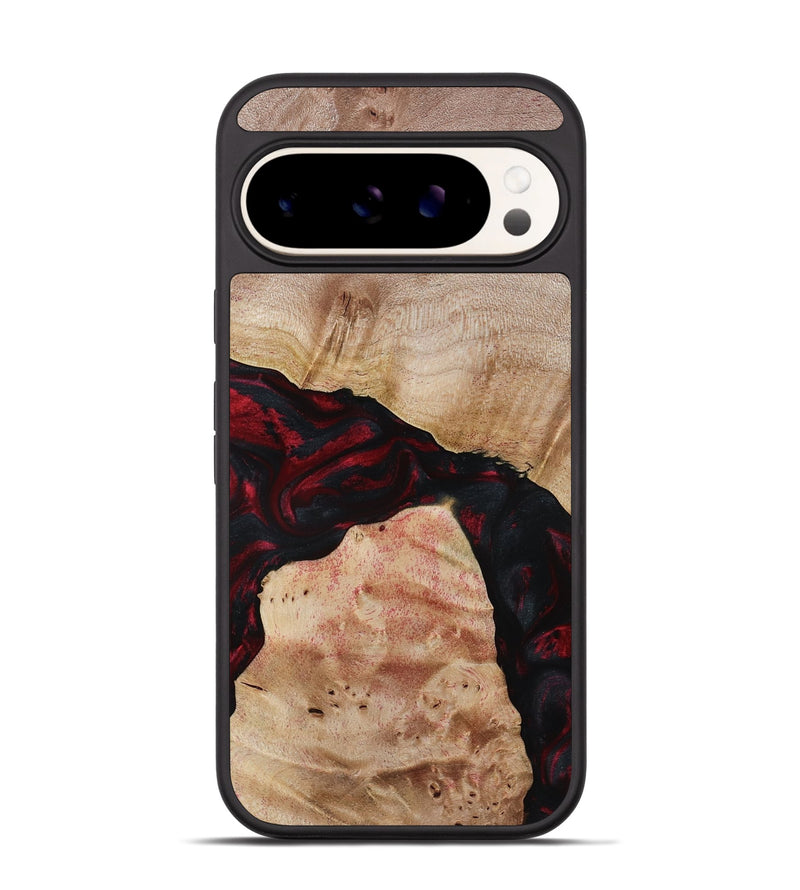 Pixel 9 Pro Wood Phone Case - Jackie (Red, 788665)