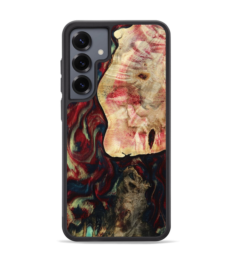 Galaxy S25 Plus Wood Phone Case - Michell (Red, 788666)