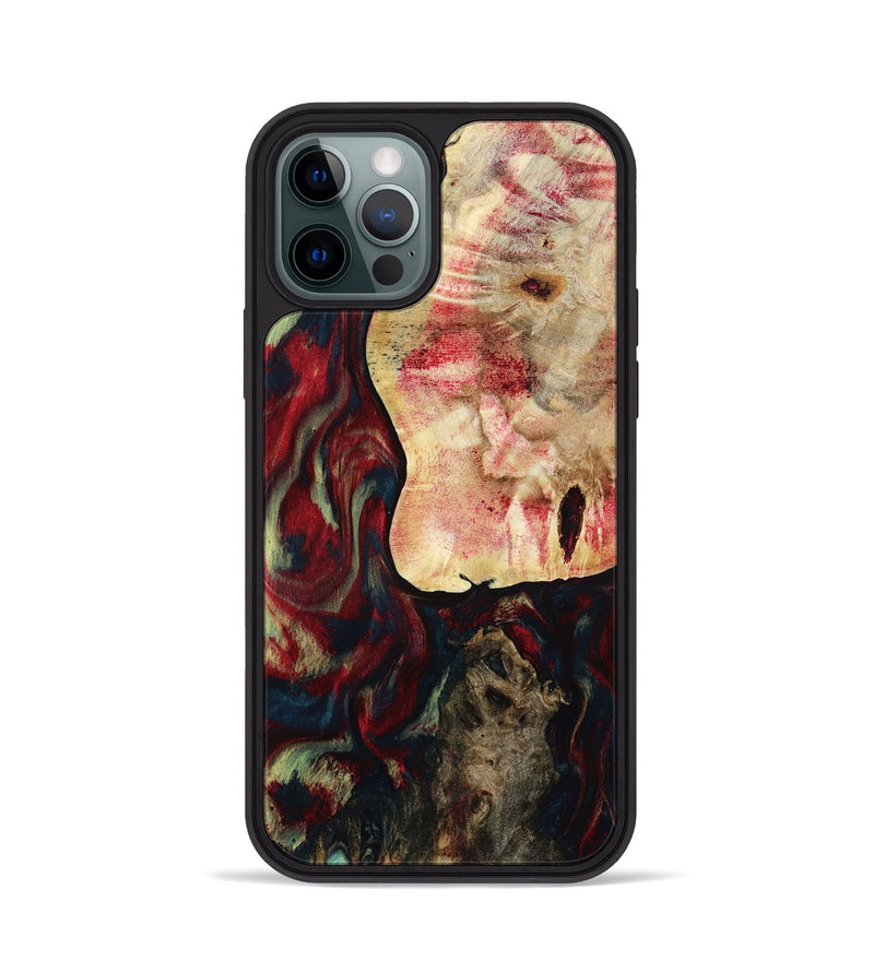 iPhone 12 Pro Wood Phone Case - Michell (Red, 788666)