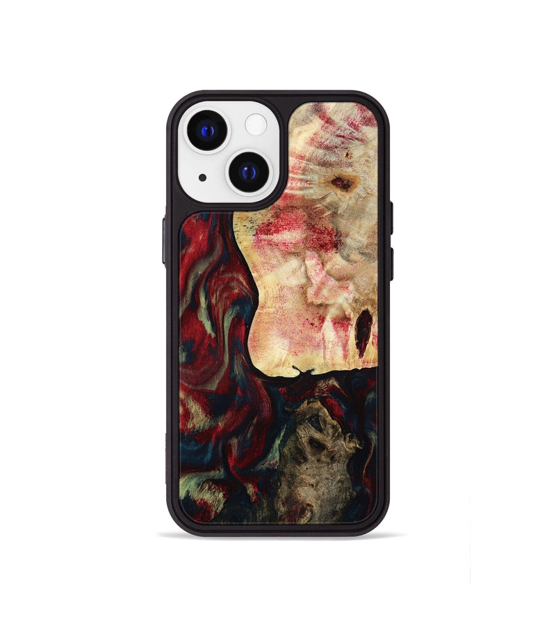 iPhone 13 mini Wood Phone Case - Michell (Red, 788666)